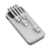 3C comes with a four-wire power bank 10,000 mAh convenient mobile power bank mobile phone power bank