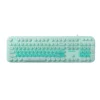 Wired keyboard luminous mixed color folding office keyboard girl