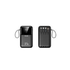 Two-way fast charging 22.5W portable self-contained cable power bank 20000mAh mobile power supply